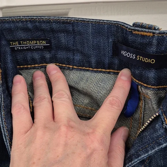 Vigoss Studio Straight Blue Jeans Size 7-8/29 - Picture 4 of 5